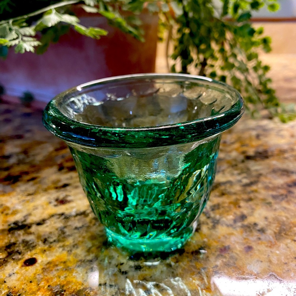 Green Votive recycled glass from Spain
